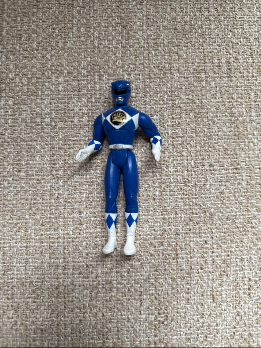 Vintage 1995 Mighty Morphine Power Rangers Blue Ranger Action Figure 4 inch